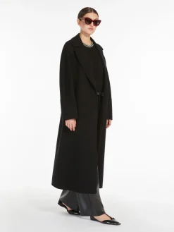 Long wool robe coat