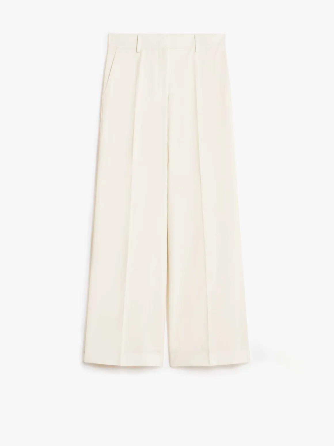Long wool trousers