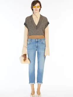 Low-rise cigarette jeans