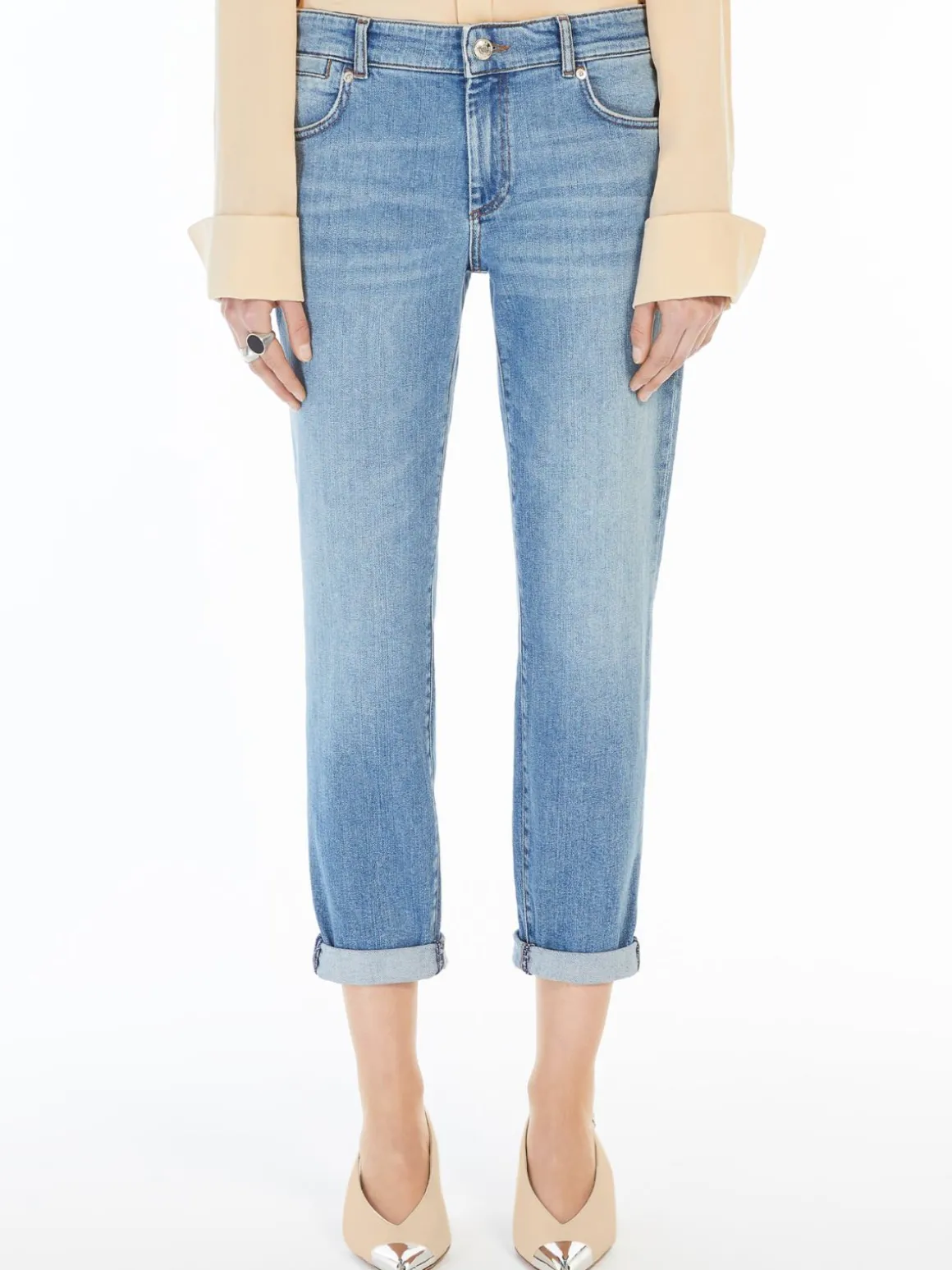Low-rise cigarette jeans