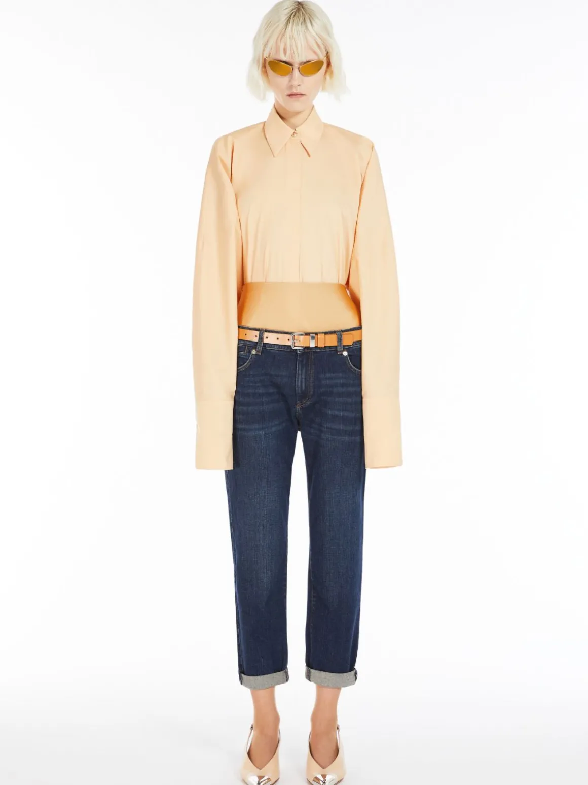 Low-rise cigarette jeans