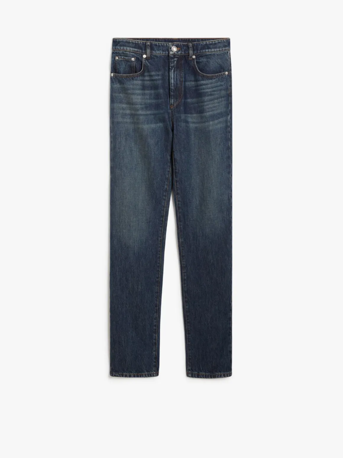 Low-rise straight jeans
