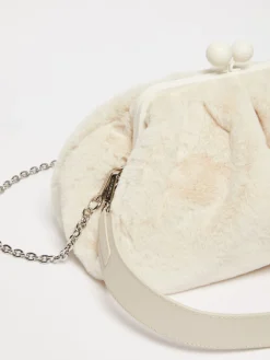 Medium furry fabric Pasticcino Bag