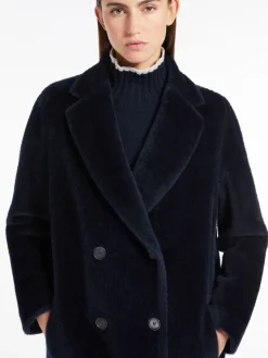 Midi alpaca and wool coat