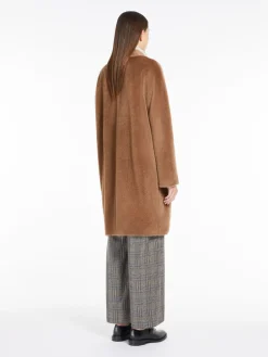 Midi alpaca and wool coat