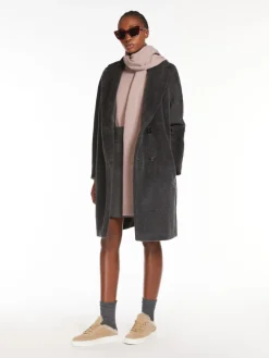 Midi alpaca and wool coat