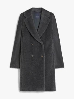 Midi alpaca and wool coat