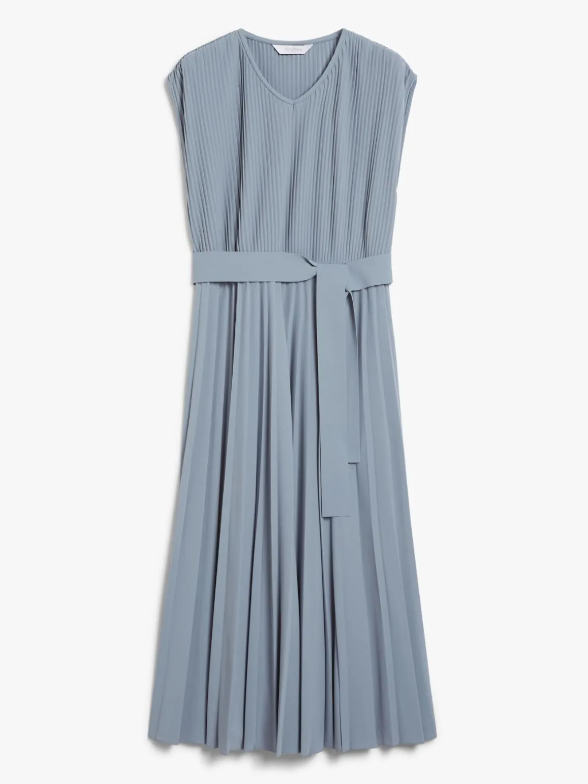 Midi dress in pleated jersey