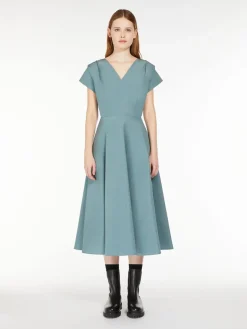 Midi taffeta dress