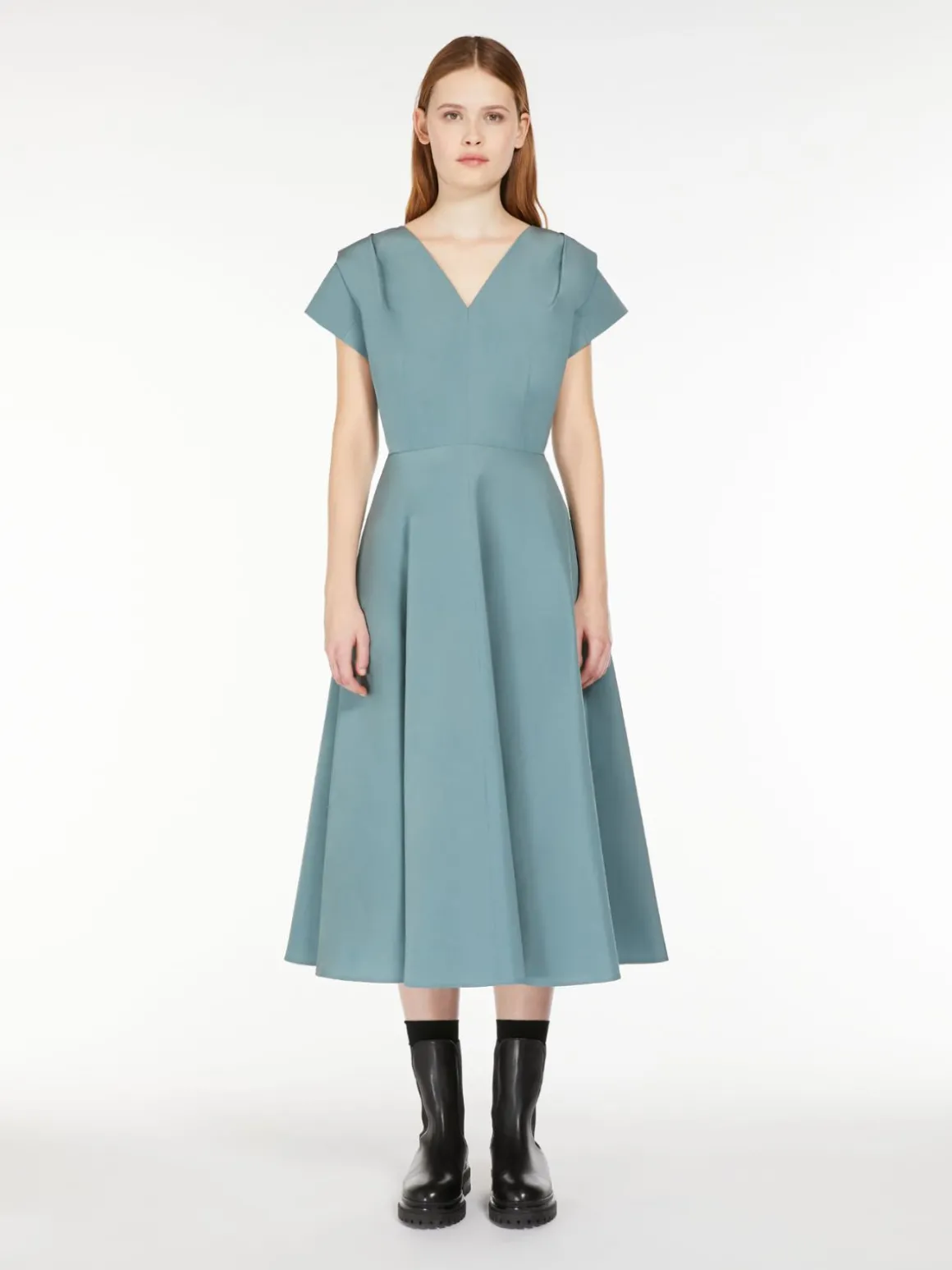 Midi taffeta dress