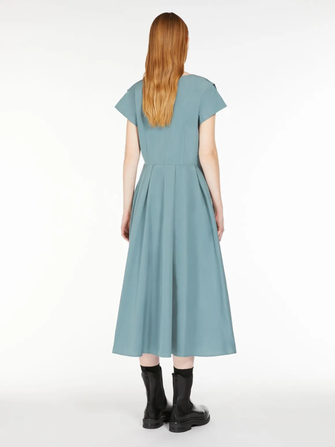 Midi taffeta dress