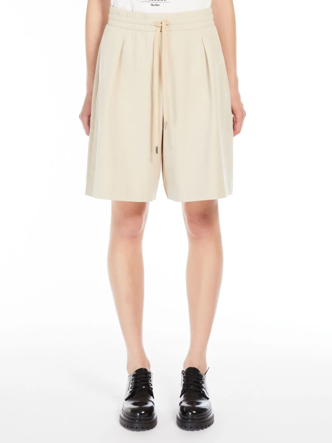 Milano-knit jersey Bermuda shorts