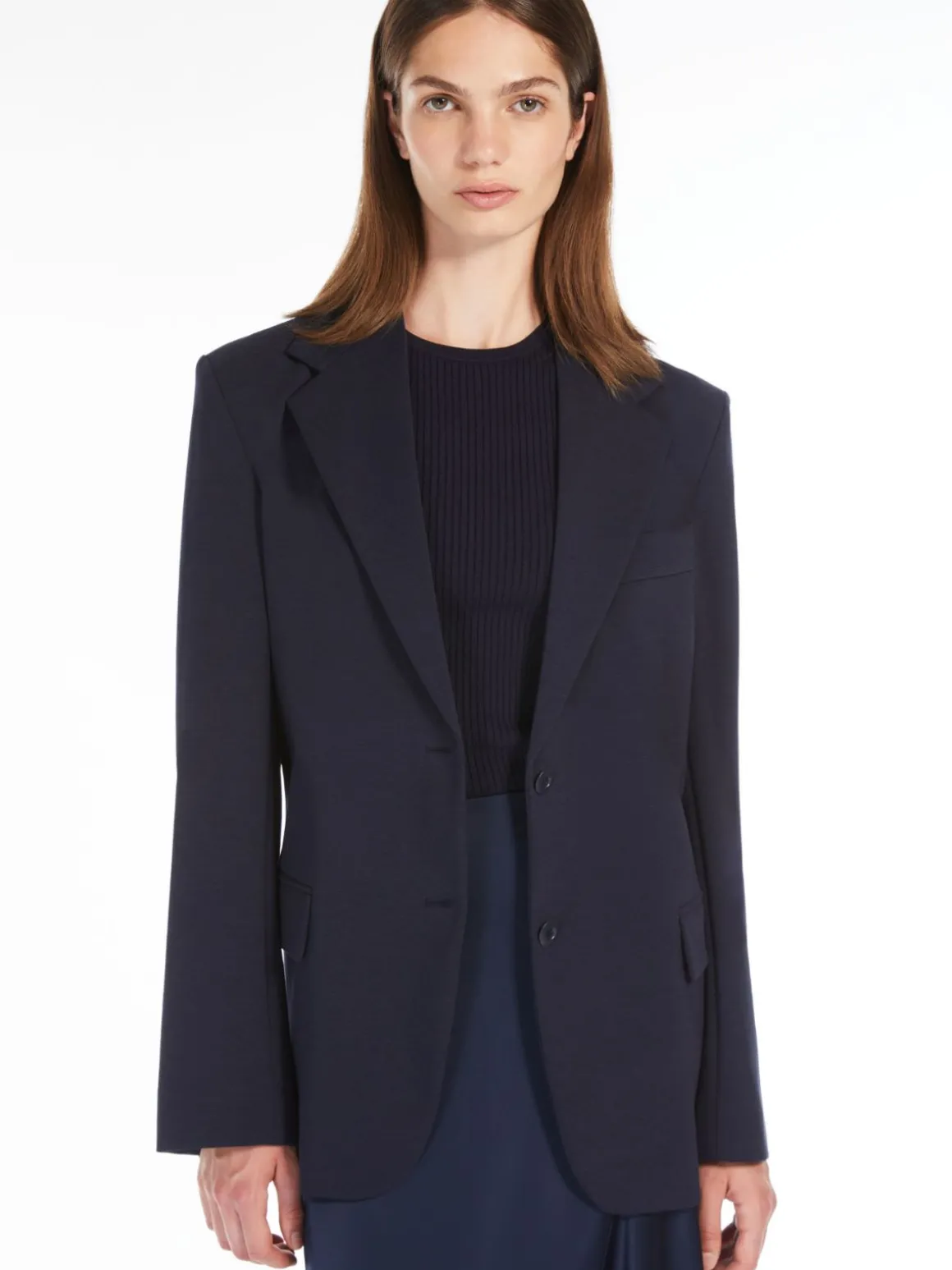Milano-knit jersey blazer