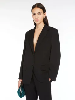 Milano-knit jersey blazer