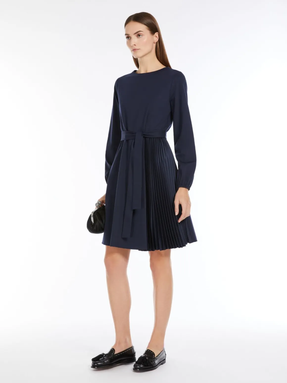 Milano-knit jersey midi dress