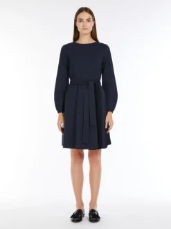 Milano-knit jersey midi dress