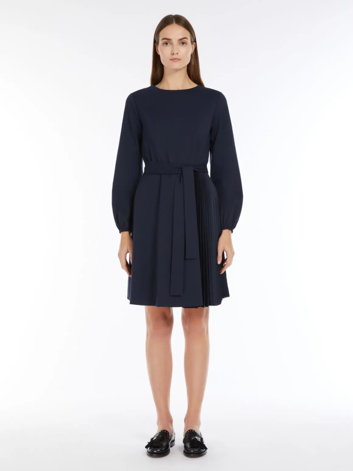 Milano-knit jersey midi dress