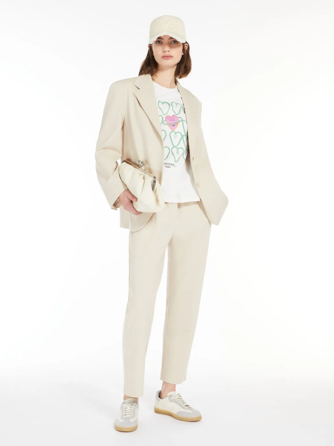 Milano-knit jersey trousers