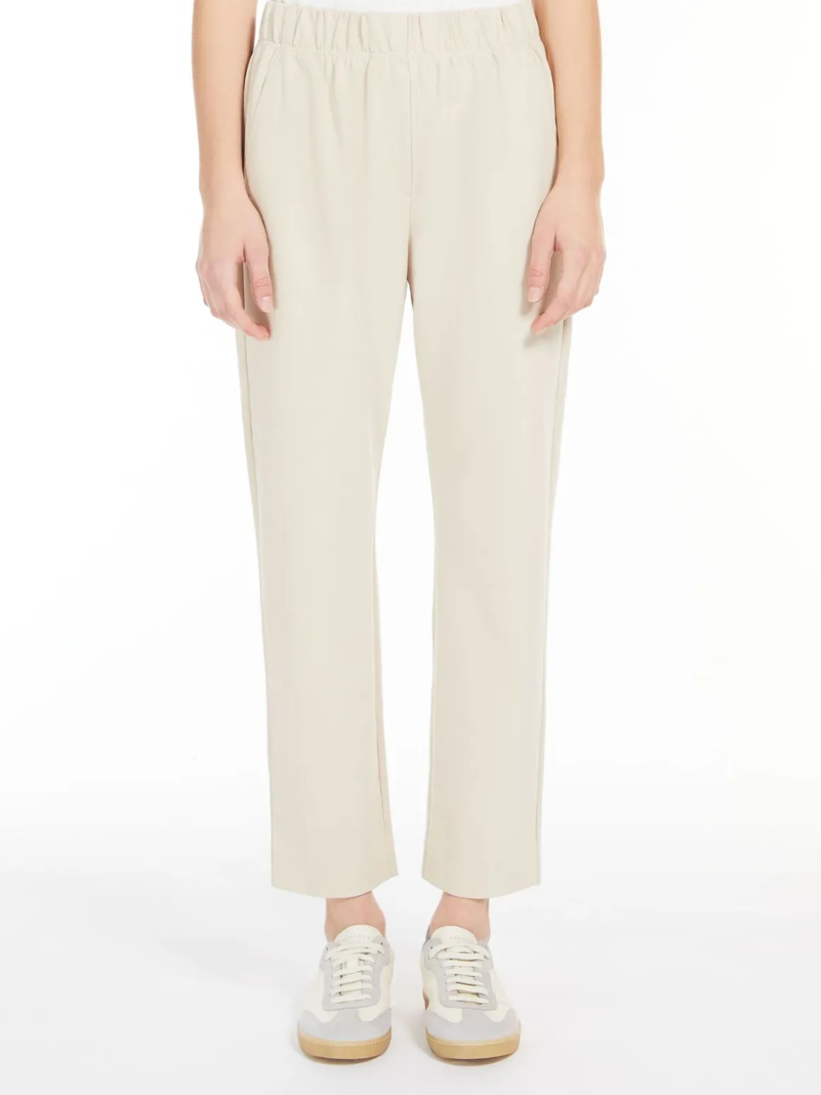 Milano-knit jersey trousers
