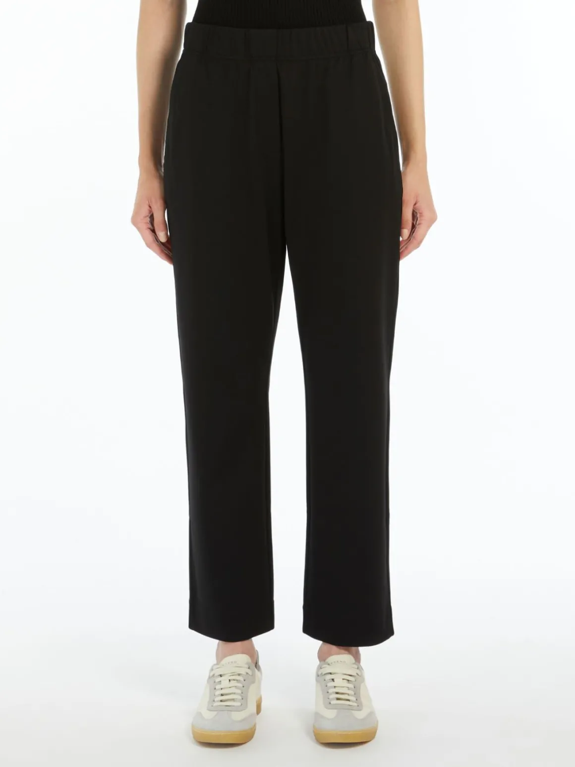 Milano-knit jersey trousers