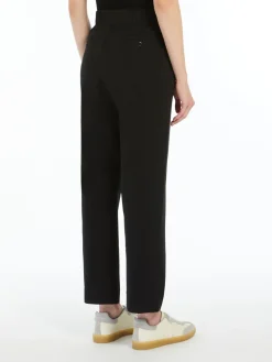 Milano-knit jersey trousers