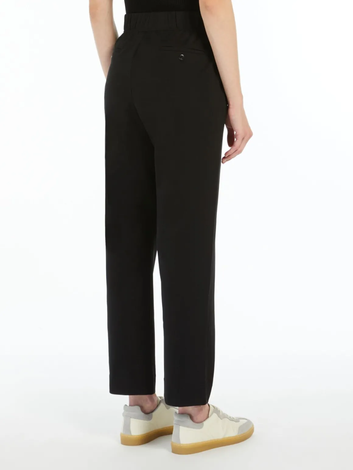 Milano-knit jersey trousers