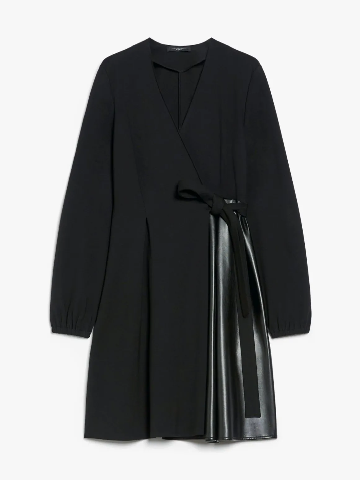 Milano-knit short jersey dress