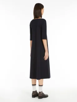 Milan-stitch jersey dress