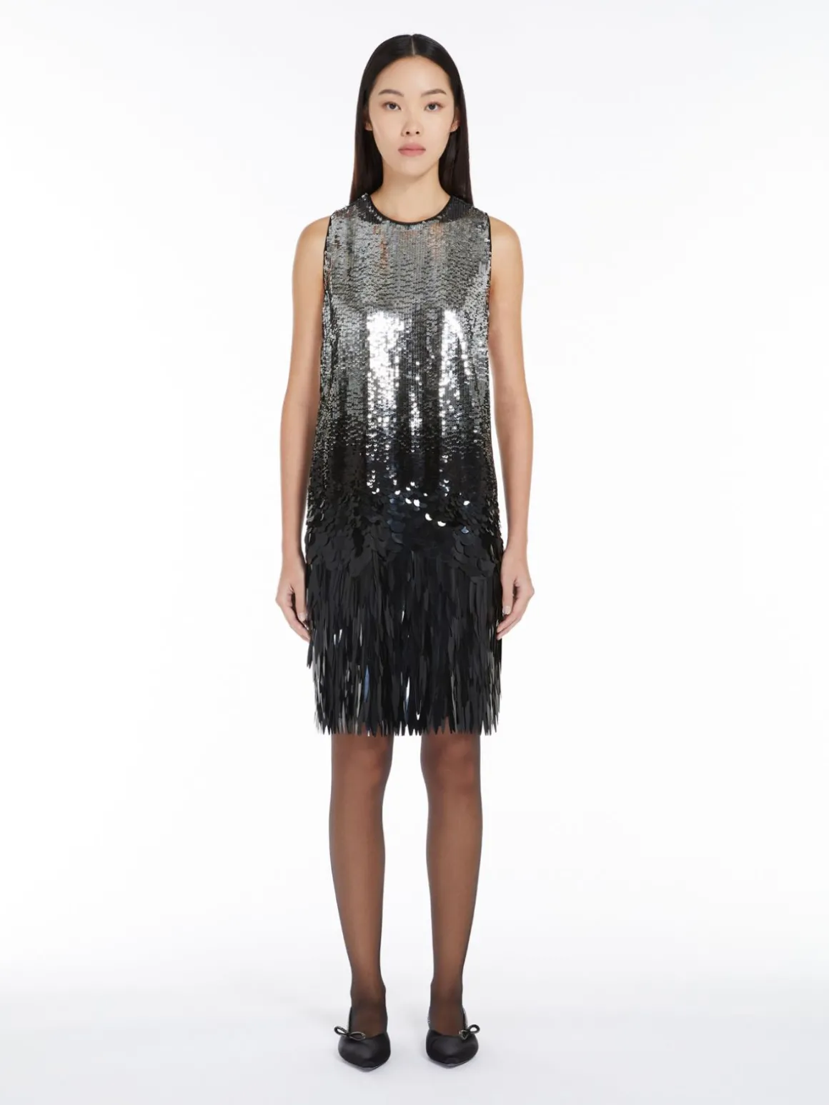 Minidress with gradient sequins