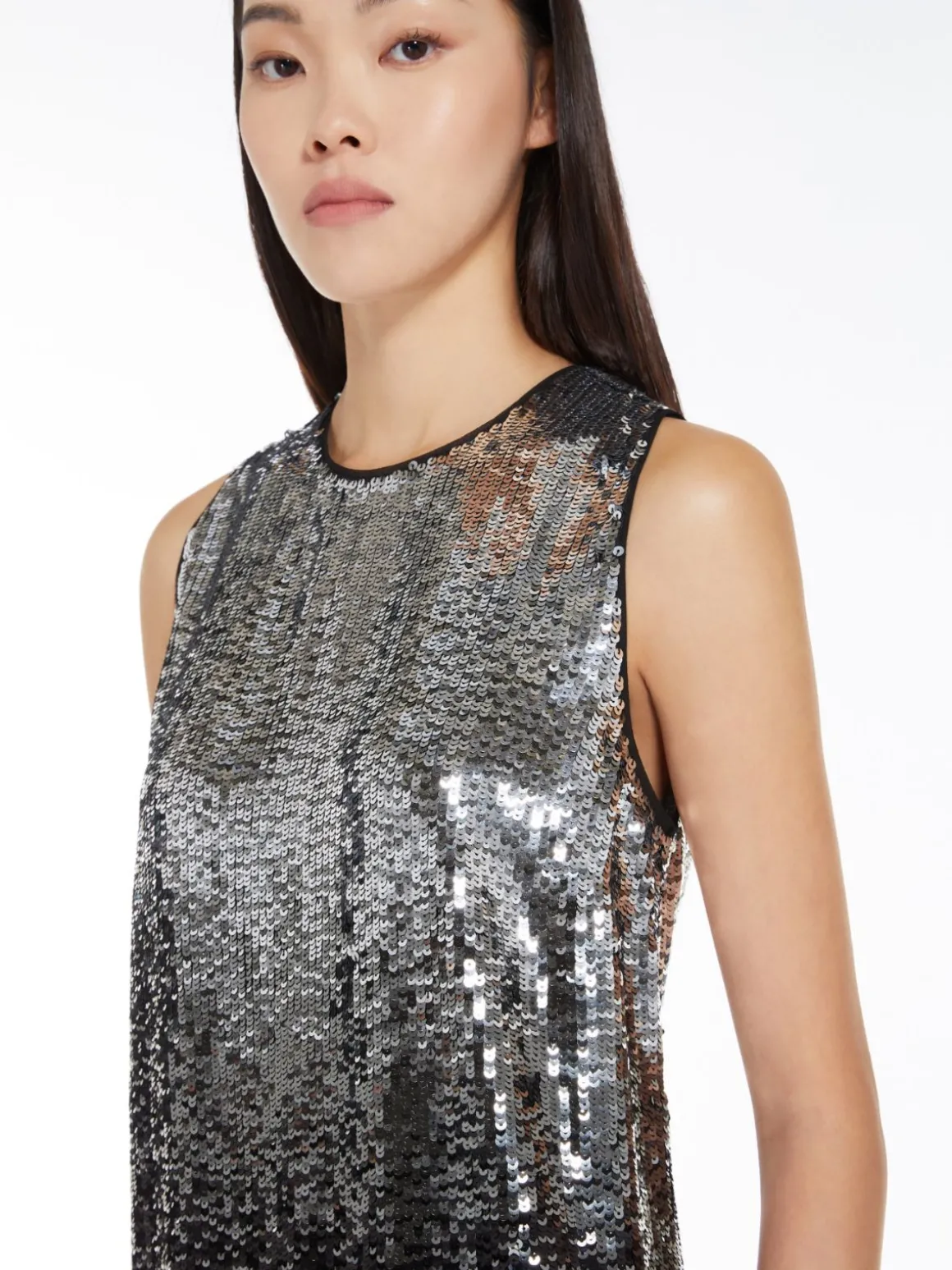 Minidress with gradient sequins