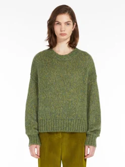 Mohair chiné yarn sweater