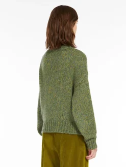 Mohair chiné yarn sweater