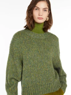Mohair chiné yarn sweater