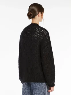 Mohair yarn cardigan