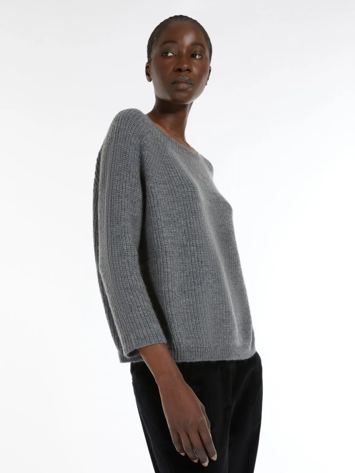 Mohair yarn sweater