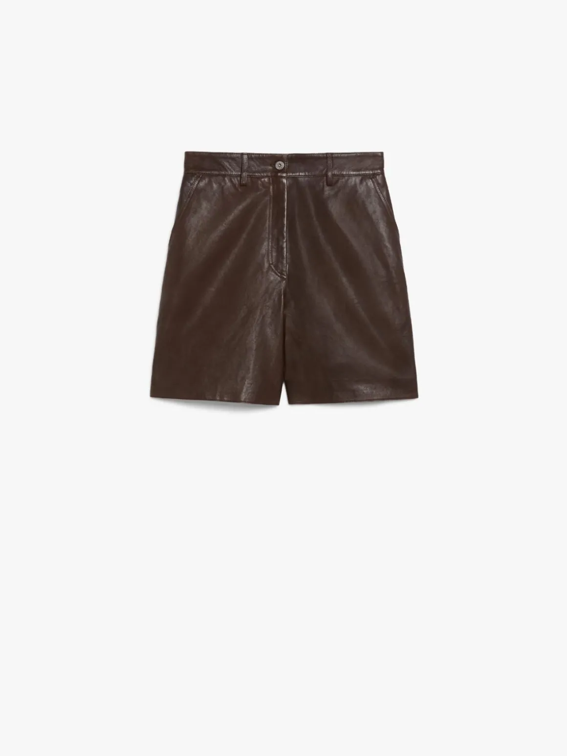 Nappa leather Bermuda shorts