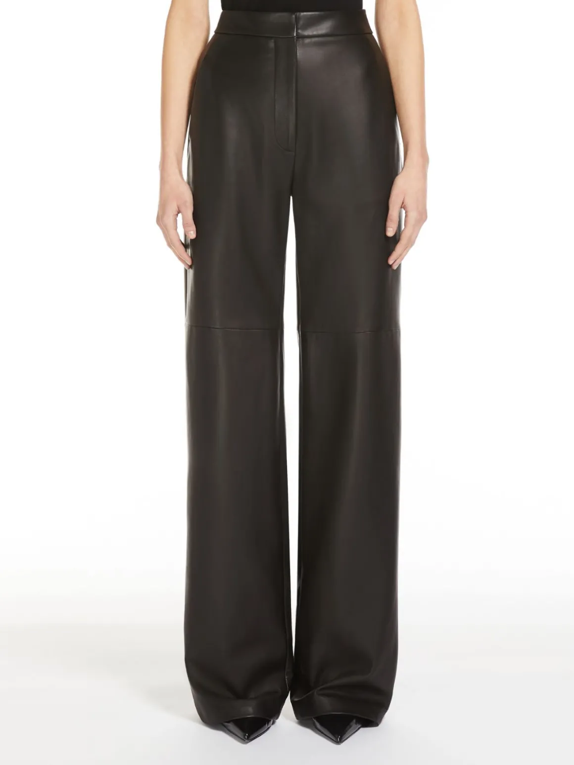 Nappa leather trousers