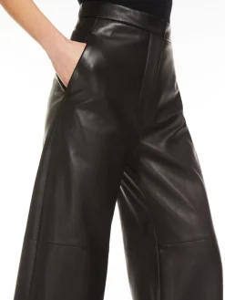 Nappa leather trousers