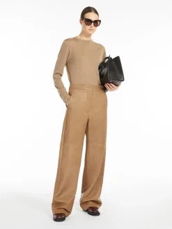 Nappa leather trousers