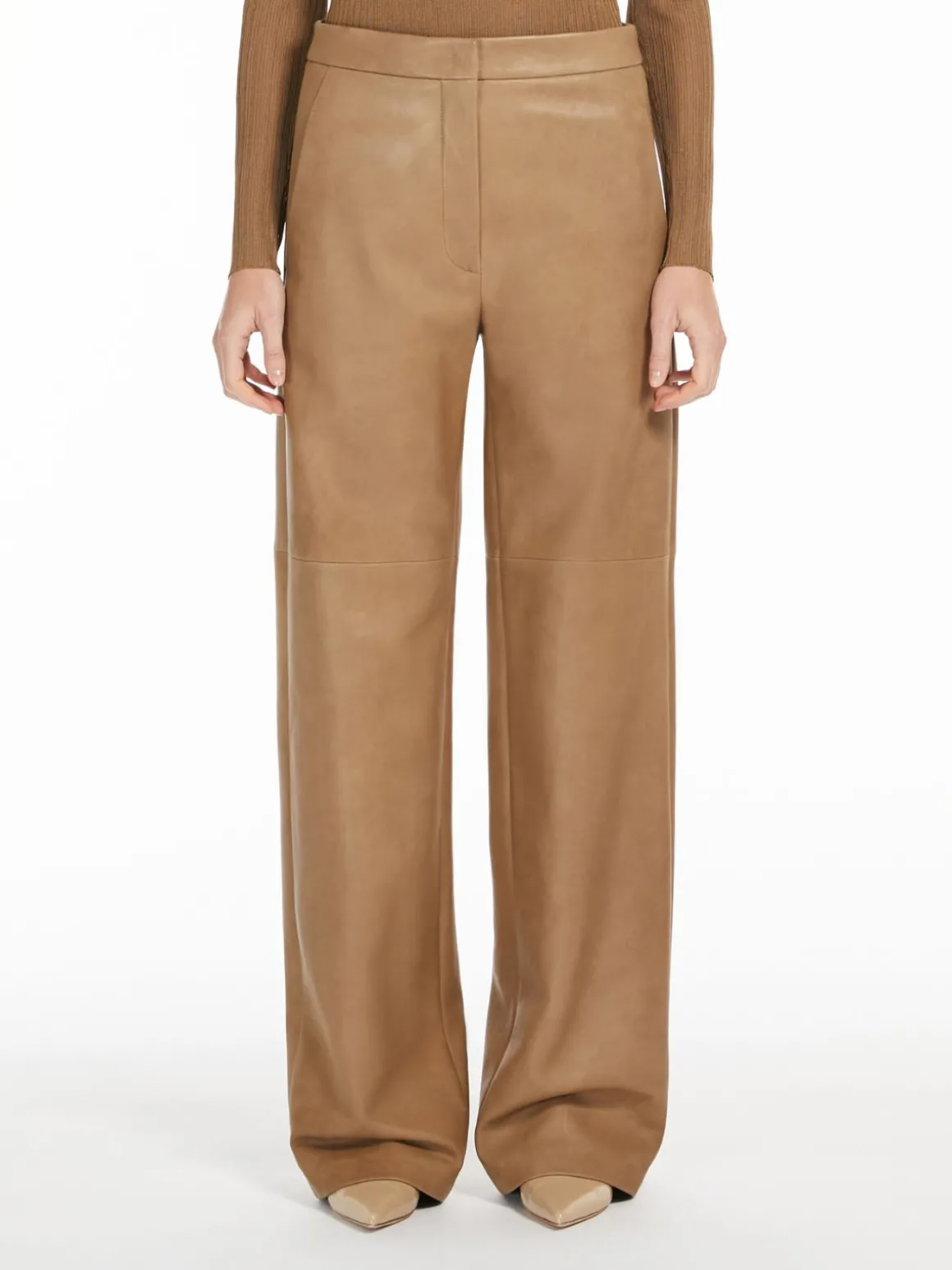Nappa leather trousers