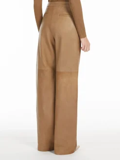 Nappa leather trousers