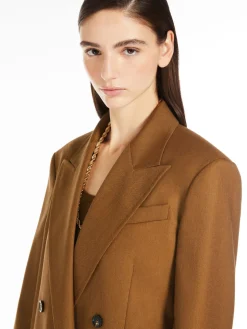 Olimpia Jacket in mohair wool and silk canvas