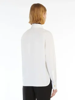 One-shoulder cotton shirt