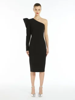 One-shoulder jersey dress