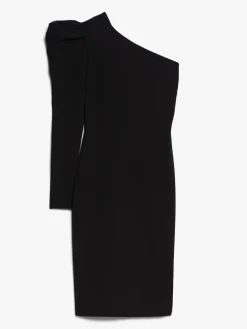 One-shoulder jersey dress
