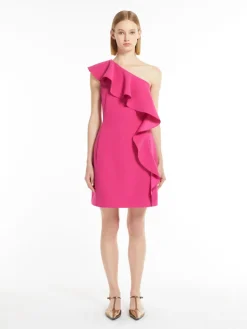 One-shoulder sable dress