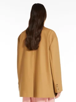 Oversize blazer in cotton canvas