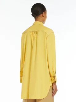Oversize silk shirt