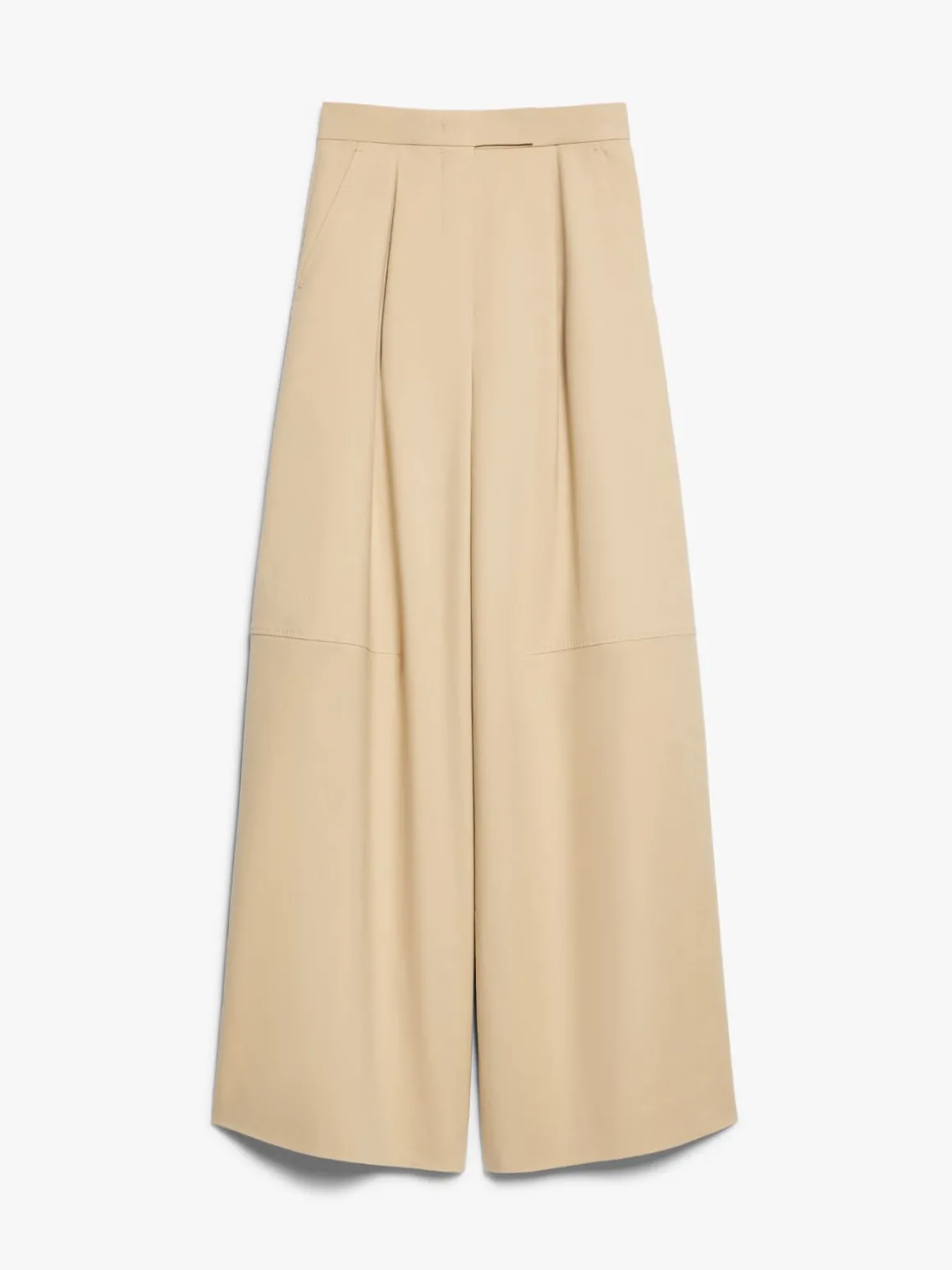 Oversize stretch cotton trousers