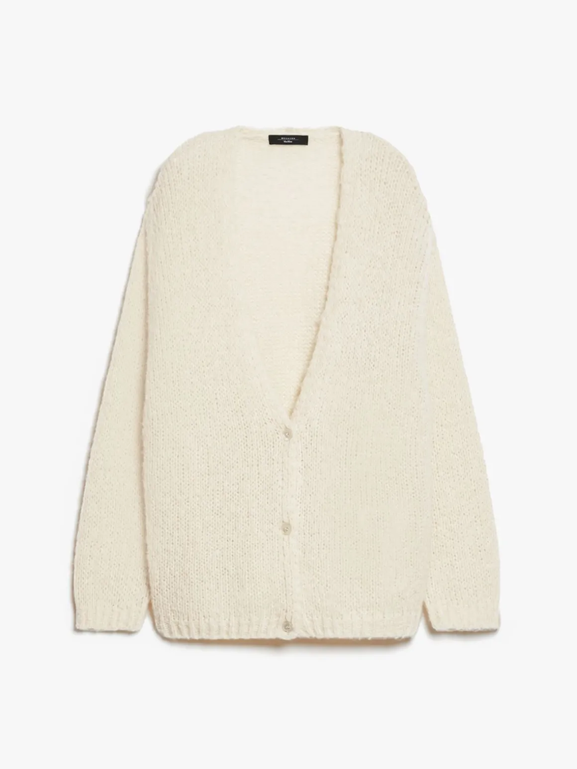 Oversized alpaca and cotton cardigan